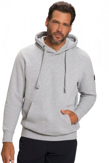 JAY-PI Hoodie with Soft Brushed Interior Grey - Pulovere & hanorace - Pulovere & Hanorace Bărbați Mărimi Mari
