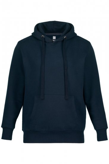 JAY-PI Hoodie with Soft Brushed Interior Navy - Pulovere & hanorace - Pulovere & Hanorace Bărbați Mărimi Mari