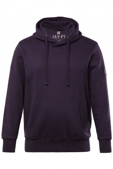 JAY-PI Hoodie with Soft Brushed Interior Purple - Pulovere & hanorace - Pulovere & Hanorace Bărbați Mărimi Mari