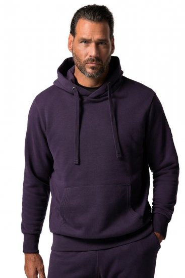 JAY-PI Hoodie with Soft Brushed Interior Purple - Pulovere & hanorace - Pulovere & Hanorace Bărbați Mărimi Mari