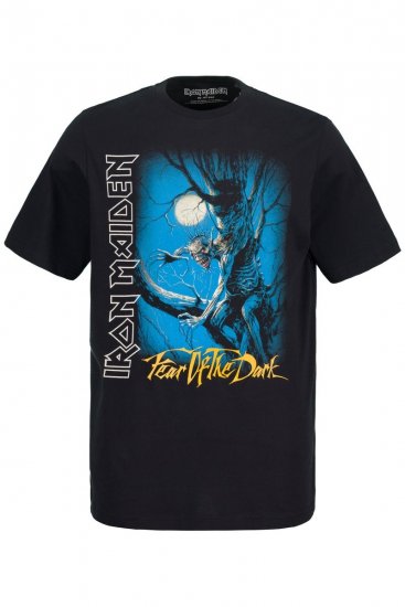 JP1880 Iron Maiden Graphic Comfort Fit Band T-Shirt Black - Tricouri - Tricouri Bărbați Mărimi Mari