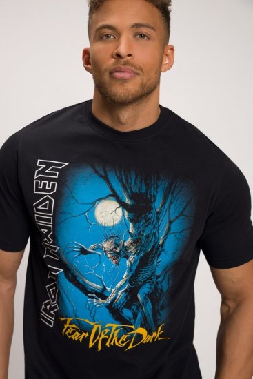 JP1880 Iron Maiden Graphic Comfort Fit Band T-Shirt Black - Tricouri - Tricouri Bărbați Mărimi Mari