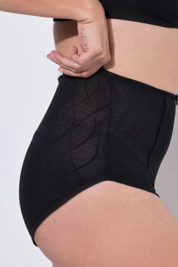 Ulla Popken 809385 Chiloți modelatori cu dantelă Neagră - Lenjerie modelatoare - 