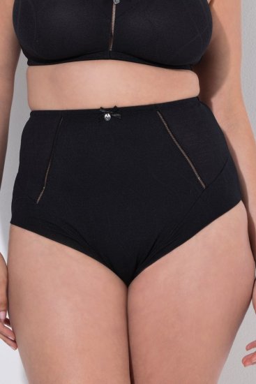 Ulla Popken 809385 Chiloți modelatori cu dantelă Neagră - Lenjerie modelatoare - 