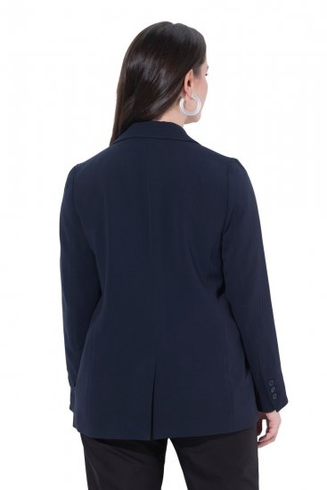 Ulla Popken 811944 Sacou clasic Bleumarin - Sacouri - Sacouri în Mărimi Mari pentru Femei