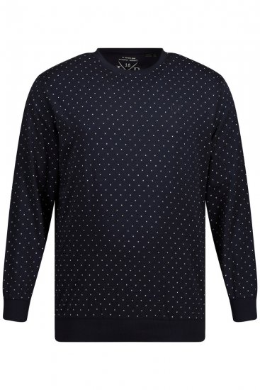 JP1880 Pyjamas Two-piece Long Sleeve and Long Trousers Navy - Lenjerie intimă & costum baie - Lenjerie Intimă Bărbați Mărimi Mari