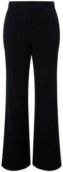 Ulla Popken 813306 Pantaloni de costum largi cu talie elastică Bleumarin - Pantaloni din material textil - Pantaloni evazați marimi mari