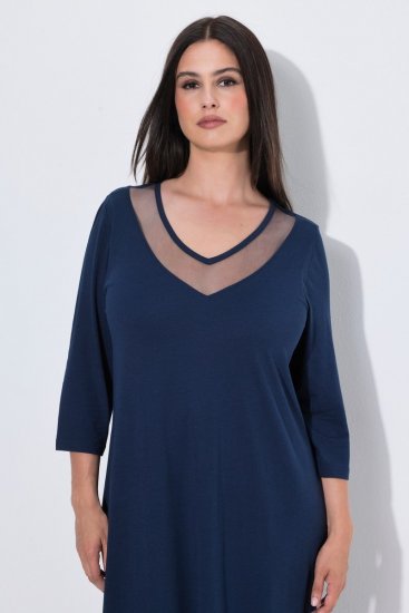 Ulla Popken 815333 Cămașă de noapte Bleumarin - Cămăși de noapte - 