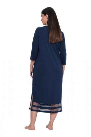 Ulla Popken 815333 Cămașă de noapte Bleumarin - Cămăși de noapte - 