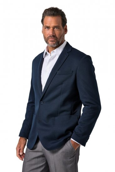 JP1880 815431 Sacou cu căptușeală parțială ușoară Bleumarin - Costume - Costume Bărbați mărimi mari