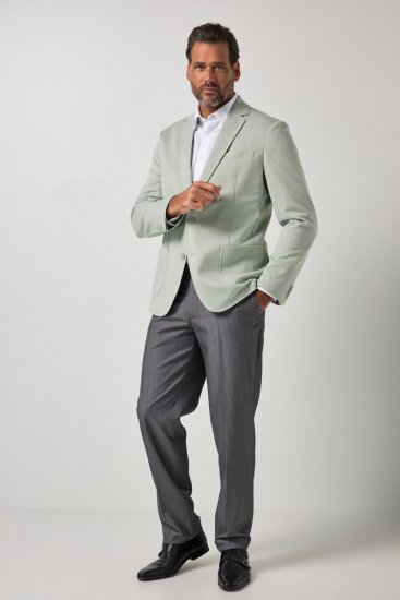 JP1880 815431 Sacou cu căptușeală parțială ușoară Verde salvie - Costume - Costume Bărbați mărimi mari