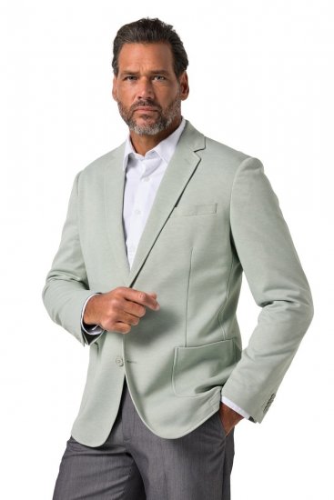 JP1880 815431 Sacou cu căptușeală parțială ușoară Verde salvie - Costume - Costume Bărbați mărimi mari