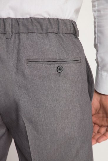 JP1880 Keos Flexnamic Pantaloni de costum Gri oțel - Costume - Costume Bărbați mărimi mari
