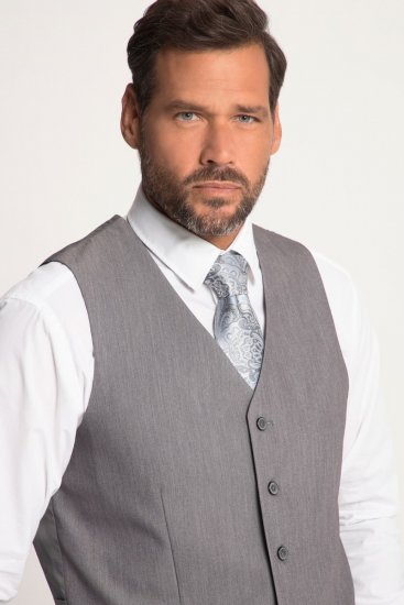 JP1880 Keos Flexnamic Vestă de costum Gri oțel - Costume - Costume Bărbați mărimi mari