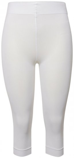 Ulla Popken 815580 Colanți 3/4 fără talpă cu protecție pentru coapse 80 den Alb - Ciorapi & șosete - 