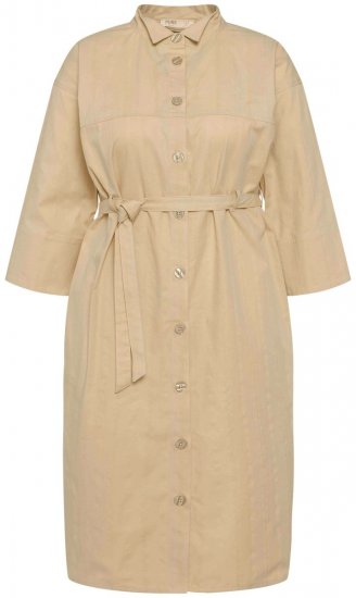 Ulla Popken 816283 Rochie tip cămașă Verde deschis - Rochii - Rochii pentru toate mărimile