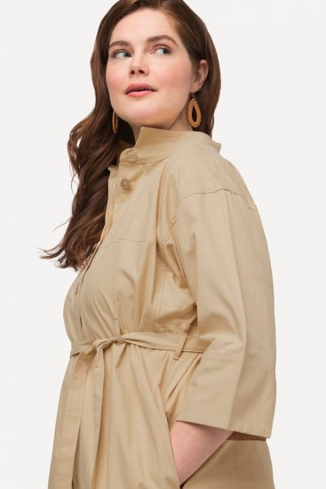 Ulla Popken 816283 Rochie tip cămașă Verde deschis - Rochii - Rochii pentru toate mărimile