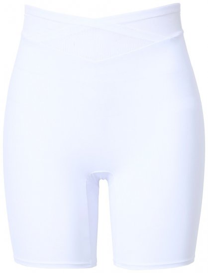 Ulla Popken 816440 Pantaloni scurți modelatori cu talie înaltă Alb - Lenjerie modelatoare - 