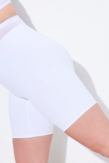 Ulla Popken 816440 Pantaloni scurți modelatori cu talie înaltă Alb - Lenjerie modelatoare - 