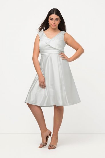 Ulla Popken 817135 Rochie de seară Alb unt - Rochii de seară - Rochii de seară marimi mari