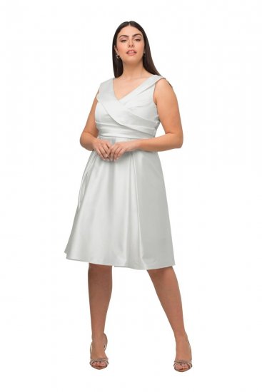 Ulla Popken 817135 Rochie de seară Alb unt - Rochii de seară - Rochii de seară marimi mari