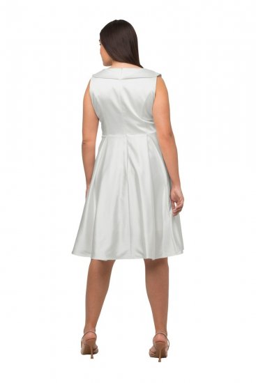 Ulla Popken 817135 Rochie de seară Alb unt - Rochii de seară - Rochii de seară marimi mari
