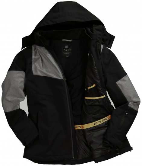 Jay-Pi Ski Jacket Functional Waterproof Windproof Black - Haine de schi - 