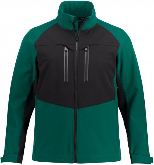 JP1880 Jay-PI Flexnamic Softshell Jacket Bottle Green - Haine sport & haine de exterior - Haine Sport & Exterior Bărbați Mărimi Mari
