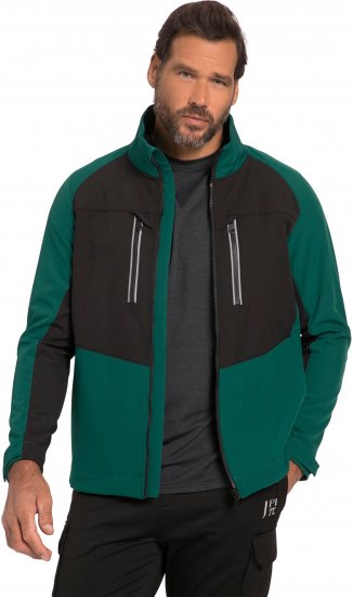 JP1880 Jay-PI Flexnamic Softshell Jacket Bottle Green - Haine sport & haine de exterior - Haine Sport & Exterior Bărbați Mărimi Mari