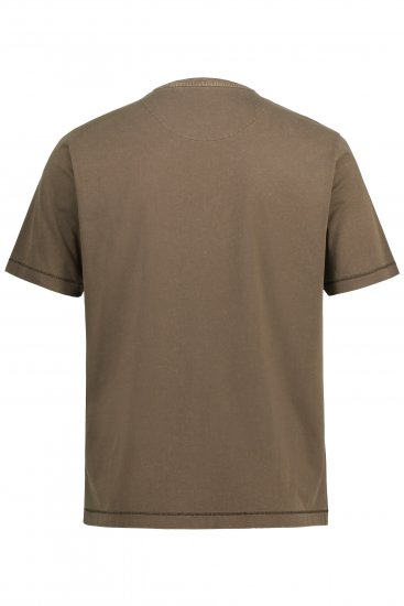 JP1880 Comfortable Fit Vintage Look T-Shirt Light Brown - Tricouri - Tricouri Bărbați Mărimi Mari