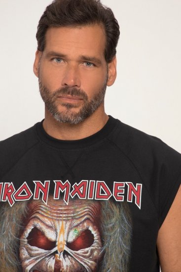 JP1880 Iron Maiden Graphic Comfort Fit Band Tank Top Black - Tricouri - Tricouri Bărbați Mărimi Mari