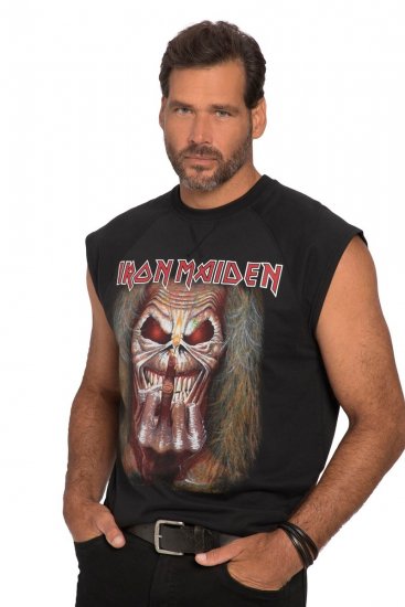 JP1880 Iron Maiden Graphic Comfort Fit Band Tank Top Black - Tricouri - Tricouri Bărbați Mărimi Mari