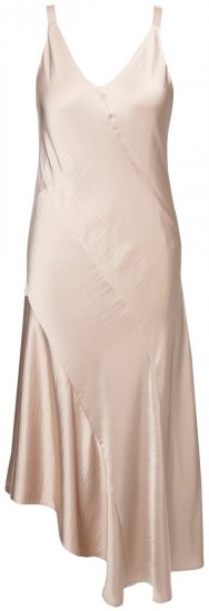 Ulla Popken 820341 Rochie din satin fără mâneci Taupe - Rochii de seară - Rochii de seară marimi mari