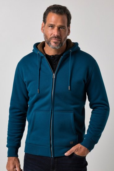 JP1880 820464 Jachetă cu glugă și căptușeală teddy Albastru cerneală TALL - TALL pulovere - Bluze și hanorace TALL