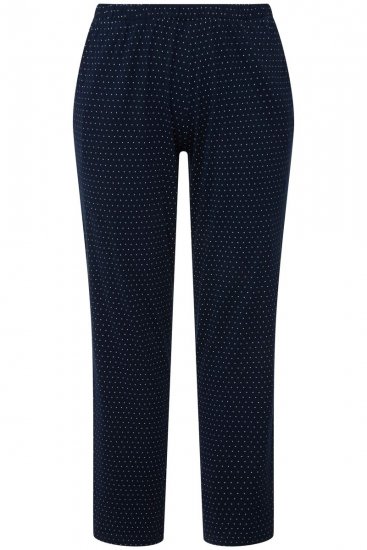Ulla Popken 821244 Pijama cu buline Bleumarin - Pijamale/Haine de casă - 