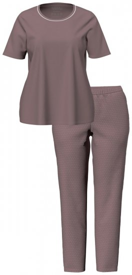 Ulla Popken 821244 Pijama cu buline Maro - Pijamale/Haine de casă - 