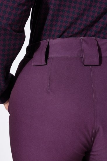 Ulla Popken 822018 Pantaloni tehnici impermeabili căptușiți cu polar Prună - Haine de ploaie - 