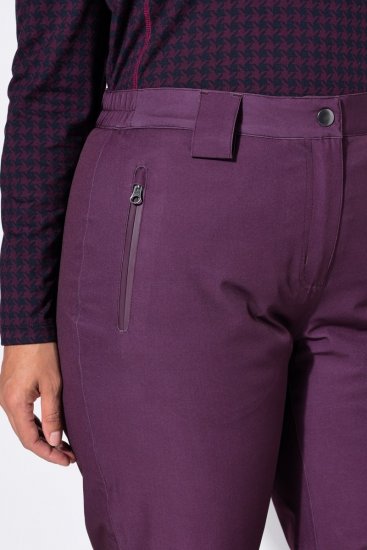 Ulla Popken 822018 Pantaloni tehnici impermeabili căptușiți cu polar Prună - Haine de ploaie - 