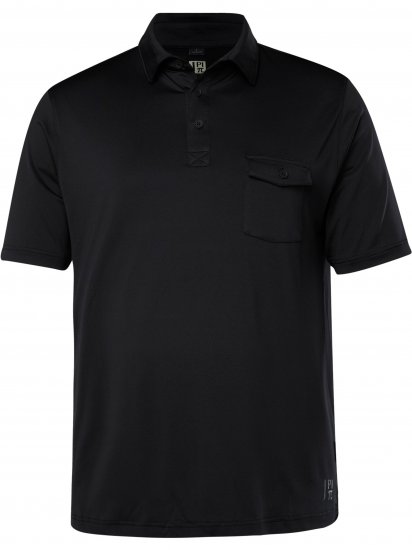 JP1880 Jay-Pi Flexnamic QuickDry Piqué Golf Polo Shirt Black - Haine sport & haine de exterior - Haine Sport & Exterior Bărbați Mărimi Mari