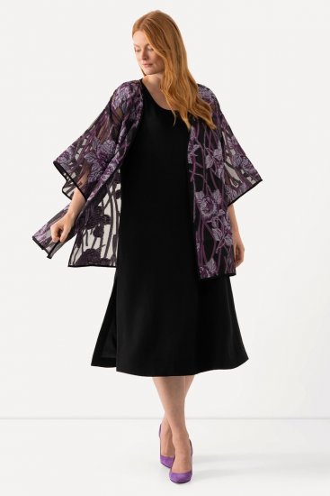 Ulla Popken 823276 Rochie fără mâneci Neagră - Rochii maxi - Rochii maxi marimi mari