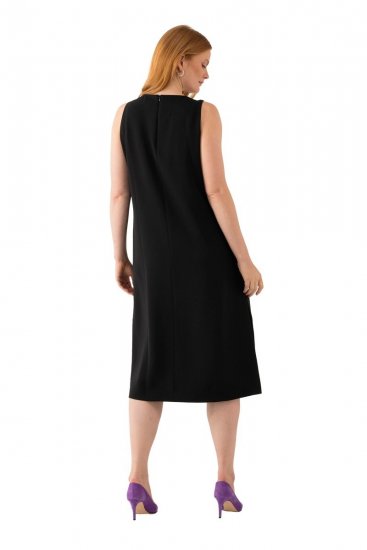 Ulla Popken 823276 Rochie fără mâneci Neagră - Rochii maxi - Rochii maxi marimi mari