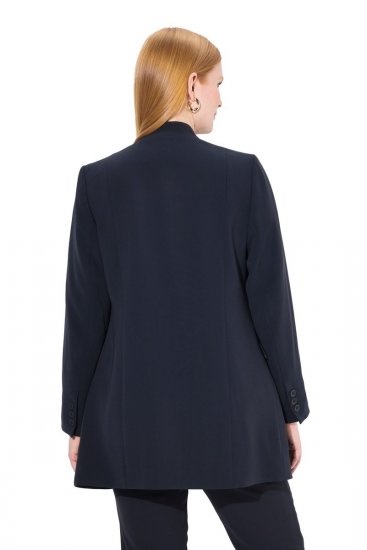 Ulla Popken 823318 Sacou cu guler înalt Bleumarin - Sacouri - Sacouri în Mărimi Mari pentru Femei