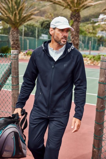 JP1880 Jay-Pi Flexnamic Tennis Training Softshell Jacket Dark Marine - Haine sport & haine de exterior - Haine Sport & Exterior Bărbați Mărimi Mari