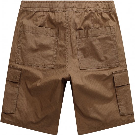 JP1880 Jay-Pi Flexnamic Bermuda Cargo Shorts Copper Brown - Haine sport & haine de exterior - Haine Sport & Exterior Bărbați Mărimi Mari