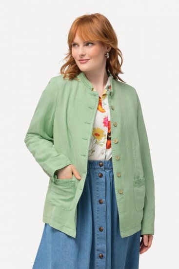 Ulla Popken 823539 Jachetă Verde măsliniu - Geci - Jachete de damă marimi mari