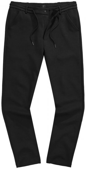 JP1880 New York Flexnamic Pantaloni din jerseu cu talie elastică Neagră - Costume - Costume Bărbați mărimi mari