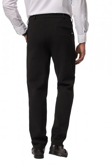JP1880 New York Flexnamic Pantaloni din jerseu cu talie elastică Neagră - Costume - Costume Bărbați mărimi mari