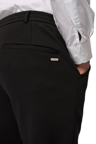 JP1880 New York Flexnamic Pantaloni din jerseu cu talie elastică Neagră - Costume - Costume Bărbați mărimi mari