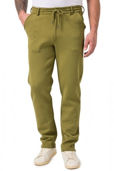 JP1880 New York Flexnamic Pantaloni din jerseu cu talie elastică Verde - Costume - Costume Bărbați mărimi mari