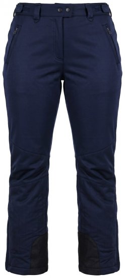 Ulla Popken 824297 Pantaloni softshell cu jambiere pentru zăpadă Bleumarin - Haine de schi - 